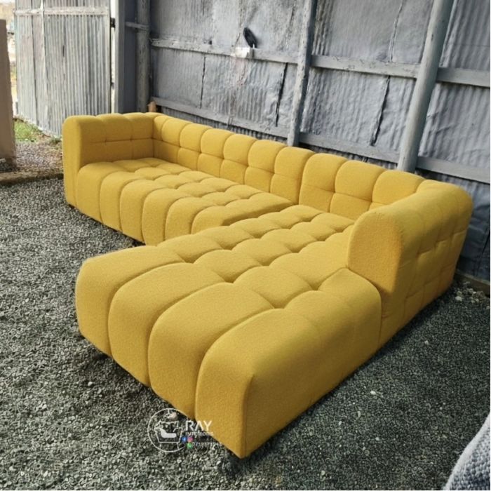 L Sofa | 7 sitter leather